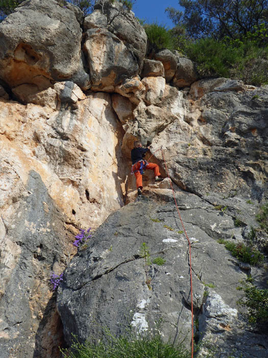 noch weiter rechts der Sektor Wet Foot: Ulli in The Goats Gonads 5c