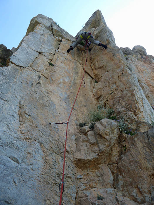 Erich in Red Corner 6a, unmittelbar links daneben ...