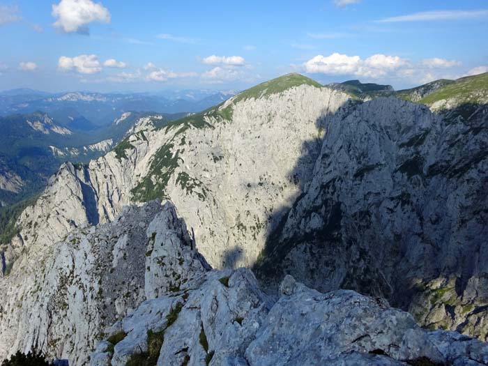 Blick vom Ausstieg gegen Osten auf die Aflenzer Staritzen