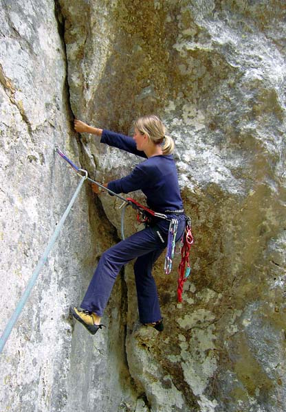 Ulli in der Piazverschneidung von Il picchio 5b