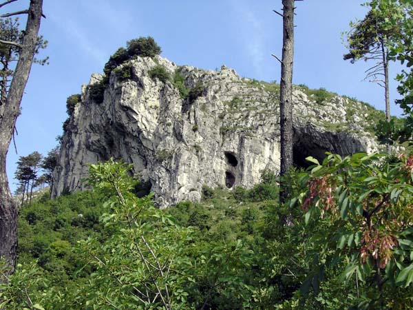 Klettergarten Ziavica hoch über Mošćenićka Draga von SW