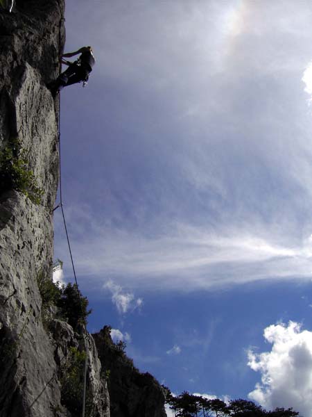 Klettergarten Ziavica hoch über Mošćenićka Draga von SW