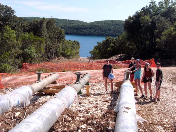 Bauarbeiten für eine Pipeline - eine böse Überraschung