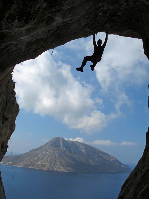 solch ausgeflippte Frameshots sind auf Kalymnos beinahe alltäglich