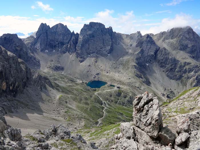 Abstieg zur Karlsbader Hütte