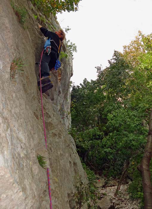 ... und Bonita 5b; ein Stück weiter hinten in der Schlucht ...