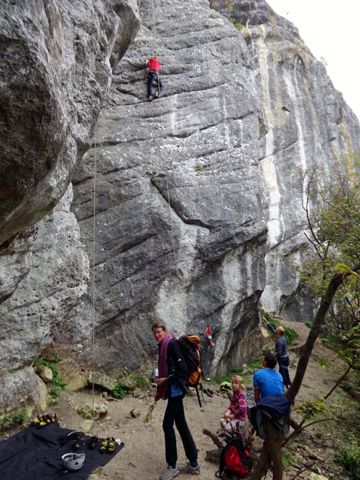 Veliki kamen: ein kroatischer Kletterer in Legolas 6b