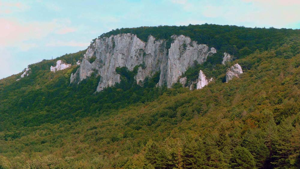 vielleicht der schönste Blick auf den Peilstein - aus dem Tal nnw. von Neuhaus