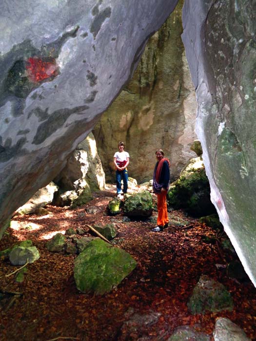 die Überreste eines kolossalen Bergsturzes ...