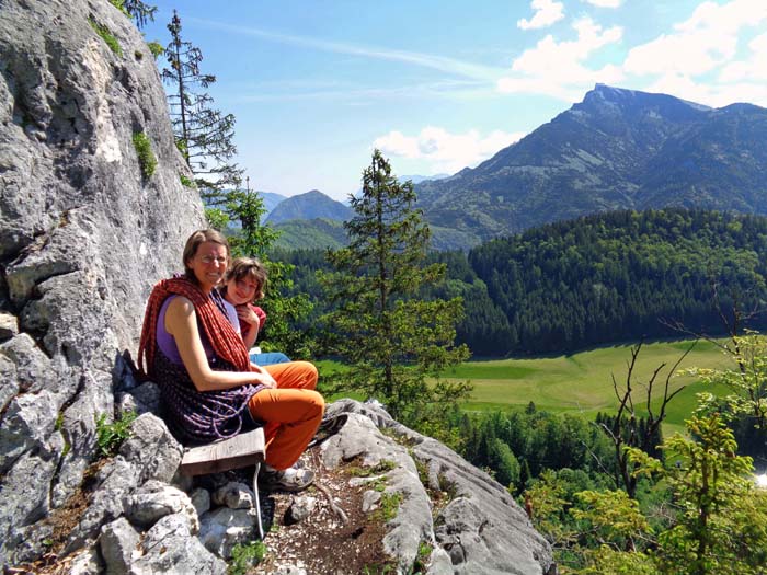 ... auf den Kamm; Blick zum Schafberg