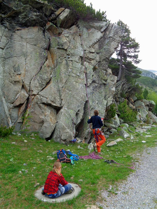 gleich am Beginn der Arenawiese zwei nette Kurztouren