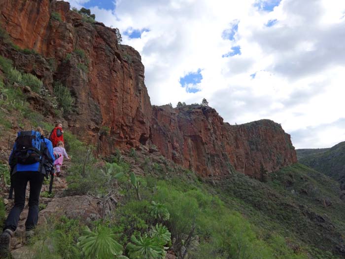 am Zustieg zu Guaria, einem der schönsten Kletterfelsen auf Teneriffa