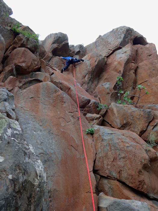 ... eine der Paradetouren an diesen Felsen