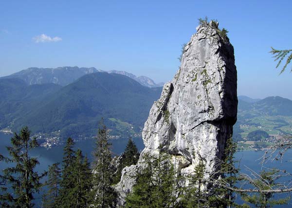 der steile Zahn des Sulzkogel am Abstieg über den Naturfreundesteig