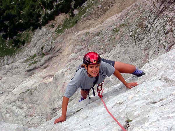 Bianca an der (bei Schönwetter) pläsiermäßigen Platte, 11. SL, 2004