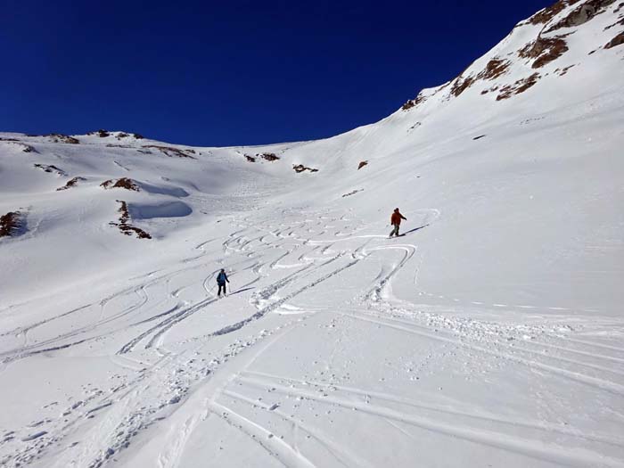 das herrliche Ostkar der von hier eher unscheinbaren Balonspitze