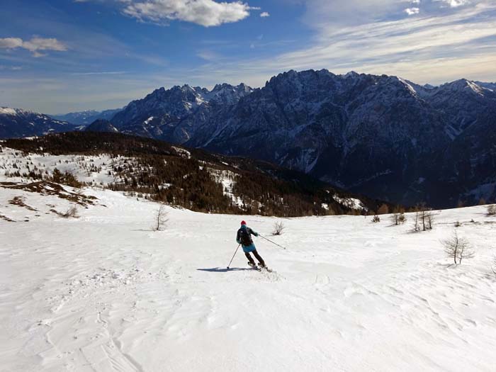 ... rechts die Lienzer Dolomiten