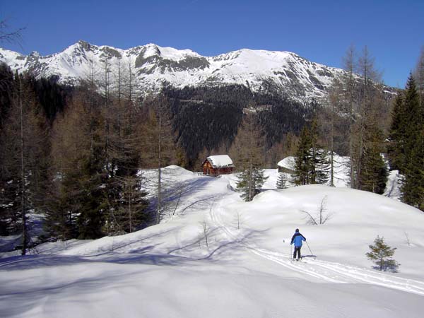 ... wo die Forststraße hinunter zum Alpenheim beginnt