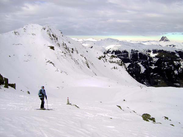 Karscharte mit Zwölferkogel und Gr. Rettenstein (rechts)