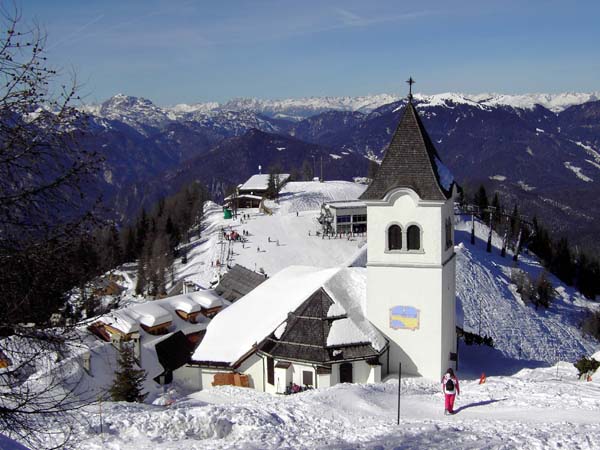 Wallfahrtskirche am Monte Santo di Lussari