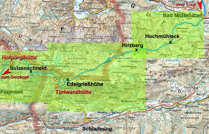 die Route verläuft durch drei Bundesländer