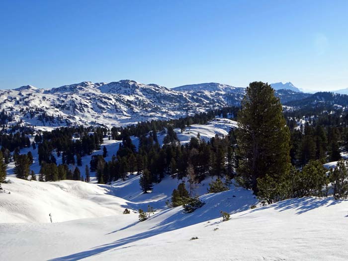 Rückblick auf Napfenkogel, Hirzberg und Grimming