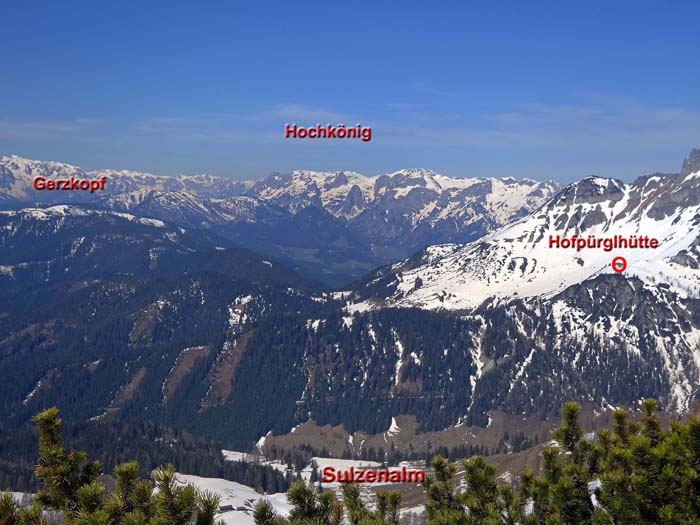 ... sondern auch die Fortsetzung unseres langen Wegs nach Osttirol zum Gerzkopf ...