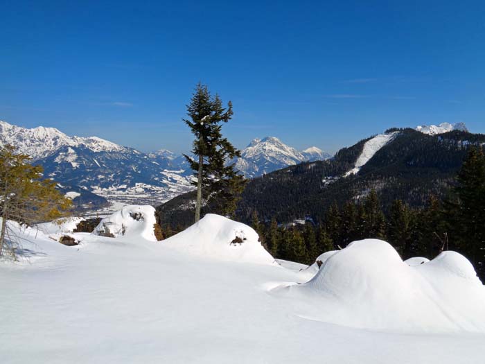 Hubereck gegen NO auf Admont und den Buchauer Sattel