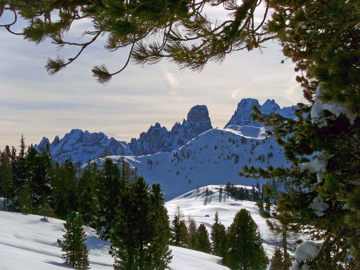 aber auch der Monte Cristallo im S ist nicht von schlechten Eltern