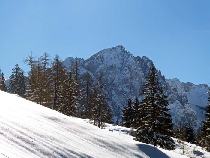 die Hochstadel-Nordwand gehört zu den fünf höchsten Kalkalpenwänden - im Archiv Klettern wirst du fündig