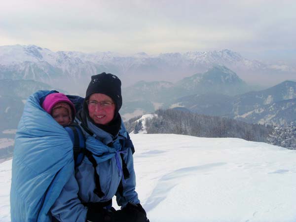 im W das untere Lammertal, links der Knallstein, rechts der Hohe Göll