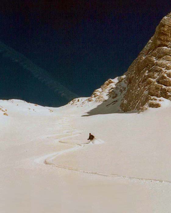 die Hochfläche schon weit über uns