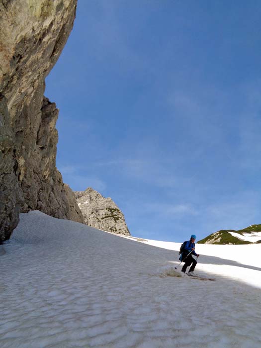 manchmal kommt man der Hochkasten-Nordwand ganz nahe