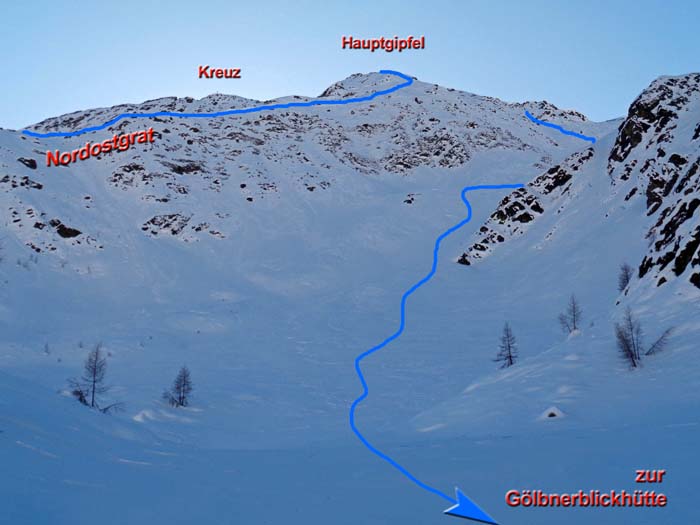 Rückblick vom Auslauf der Nordkare