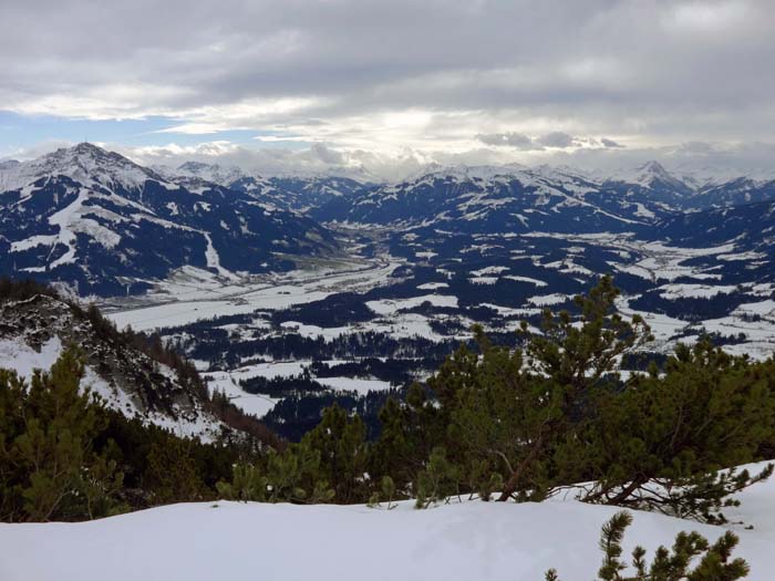 Blick nach Süden auf Kitzbühel