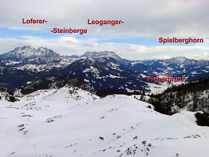 im OSO Kaiser Hochalm, Steinberge und östl. Kitzbüheler Alpen