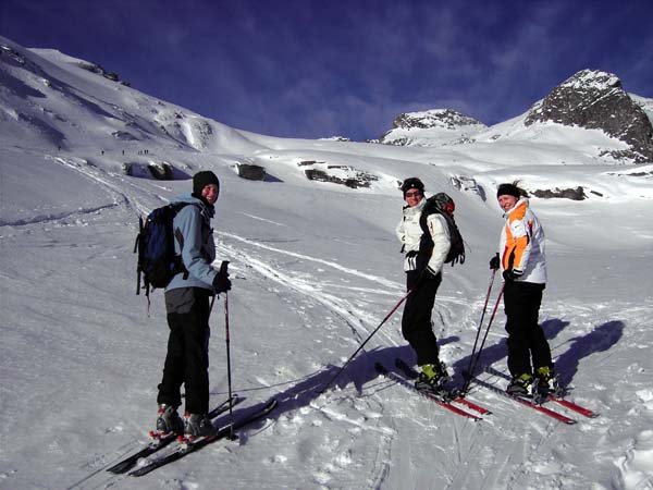 Birgit und Peter zum ersten Mal auf Schitour