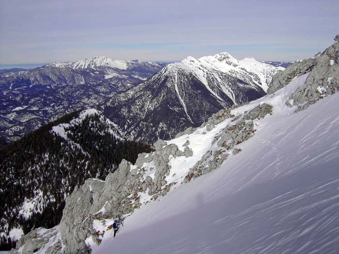 Gipfelausstieg zum Kl. Griesstein