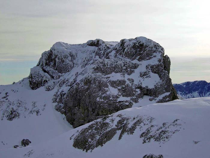 unter der eisigen Ebenstein-Nordwand ...