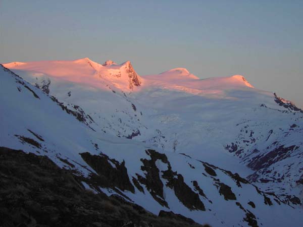 Sonnenaufgang über der zentralen Venedigergruppe