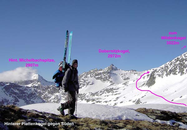 die lange Querung zum Wildenkogel Südgrat