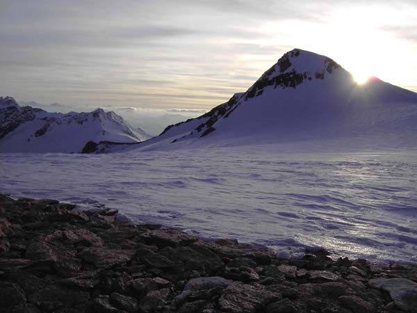 die Sonne versinkt hinterm Rainerhorn