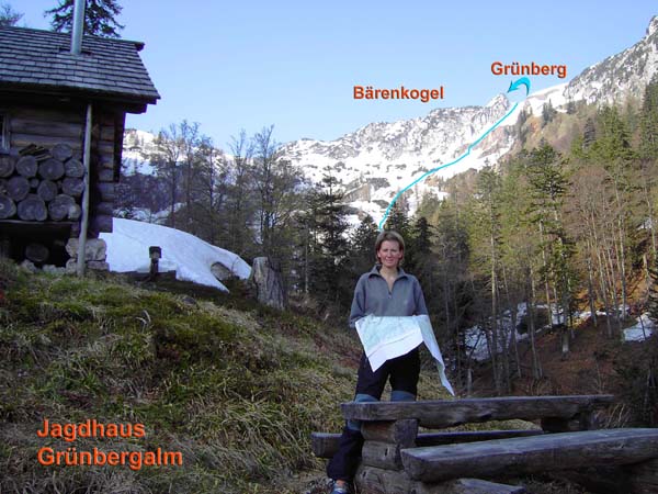 der ostseitige Aufstieg auf den Grünberg von der gemütlichen Alm