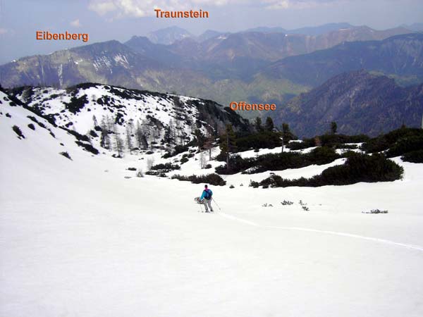 der obere Teil der Rinnerkogel Nordabfahrt ...