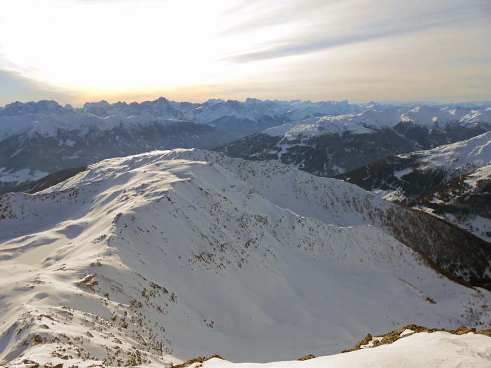 Tiefblick zurück auf den Weißlachberg