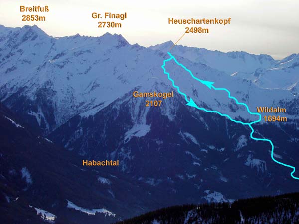 ... und von der Hanglhöhe (Kitzbüheler Alpen)