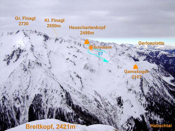 Gipfelgrat von O (Breitkopf)