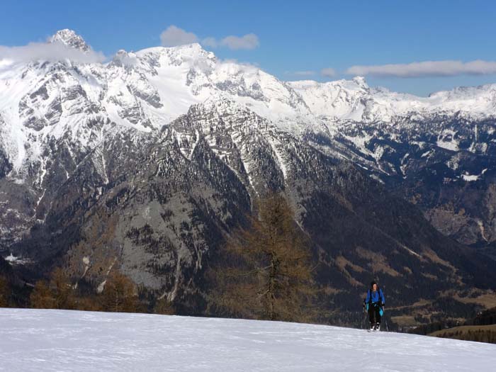 Aufstieg zur nächsten Terrasse - auf die Bärenalm