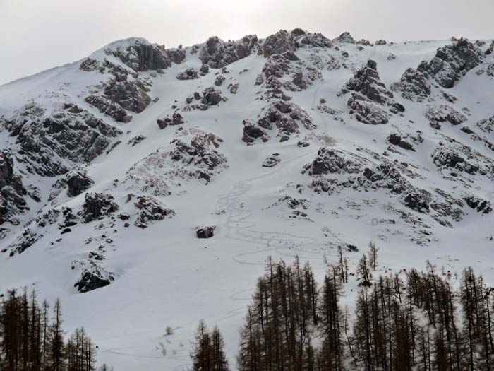 Rückblick von der Bärenalm