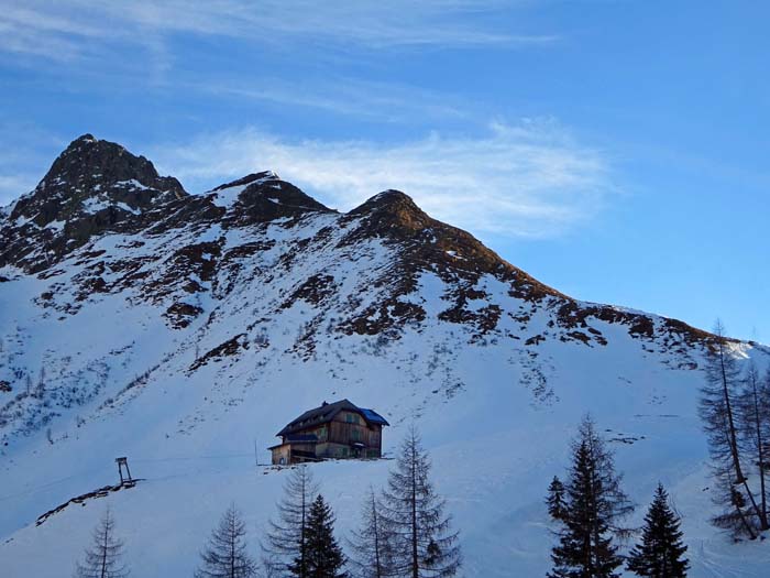 das Hochweißsteinhaus unter der Raudenspitze, ...